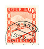 Austrian stamp - photo/picture definition - Austrian stamp word and phrase image
