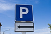 parking sign - photo/picture definition - parking sign word and phrase image
