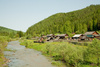 Siberian village - photo/picture definition - Siberian village word and phrase image