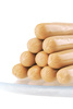 fat pork sausages - photo/picture definition - fat pork sausages word and phrase image