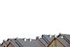rowhouse roofs - photo/picture definition - rowhouse roofs word and phrase image