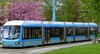 blue tram - photo/picture definition - blue tram word and phrase image