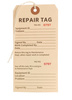 repair tag - photo/picture definition - repair tag word and phrase image